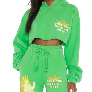 Boys lie cropped hoodie